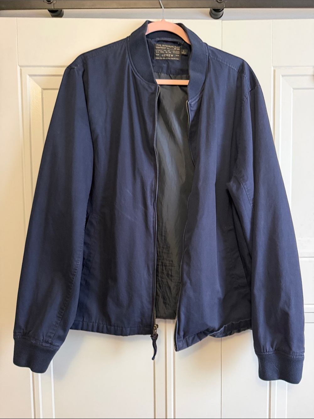 J.Crew Men's Navy Bomber Jacket
